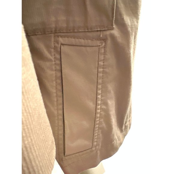 Ann Taylor LOFT Cotton Spandex Khaki Brown Casual Jacket Size 0 - Picture 7 of 14